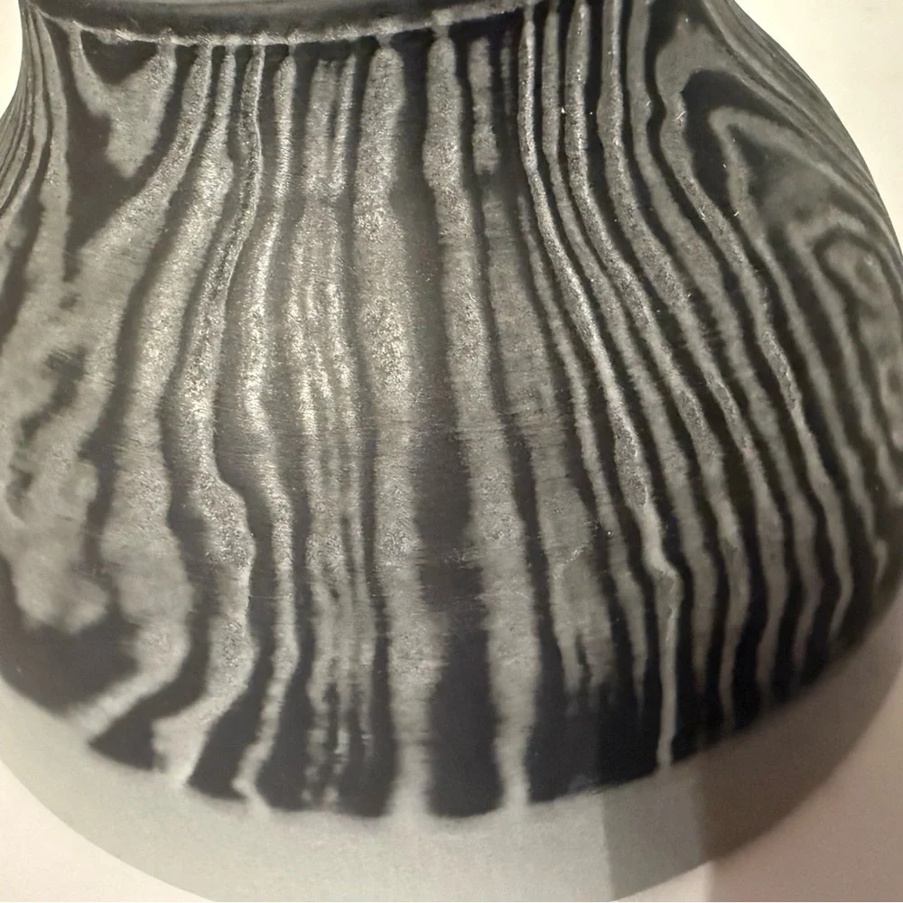 REVOL FRANCE BOWL PORCELAIN GRAY BLACK TEXTURED DESIGN HOME DINNERWARE DINING
